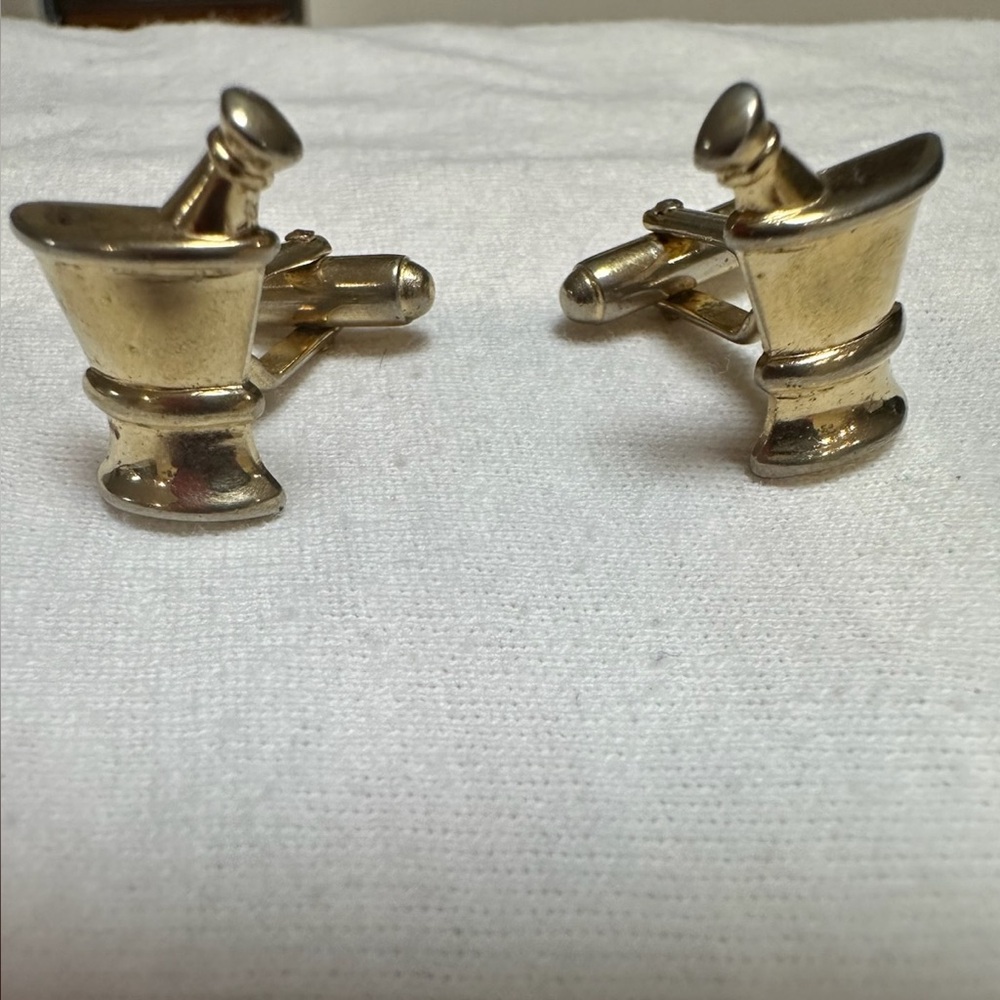 Vintage Gold tone Pharmacist Cufflinks